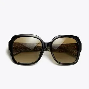 Tory Burch Reva Large Square Sunglasses Miller Oversized Square Sunglasses: Women main image 4